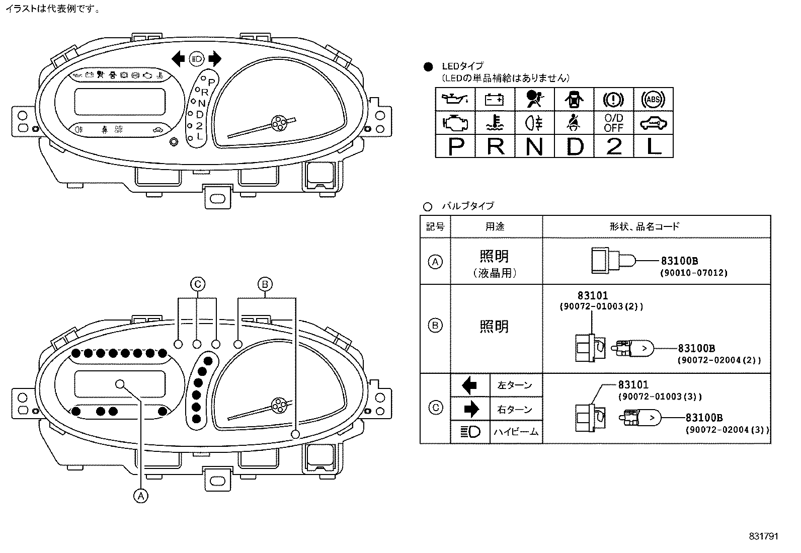 83221-52060 SPEEDOMETER ASSY product image