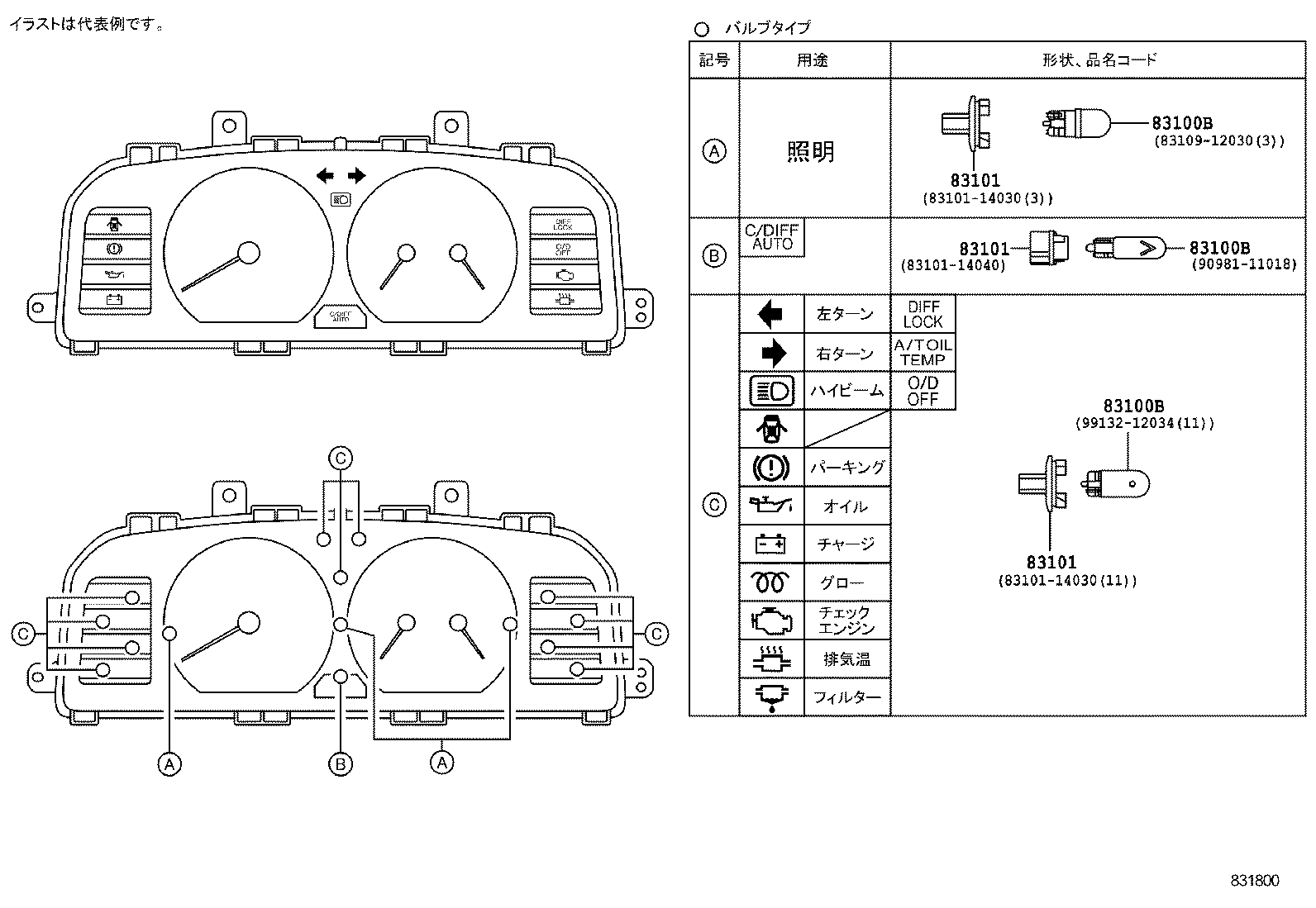 83116-20030 BRACKET, SPEEDOMETER product image
