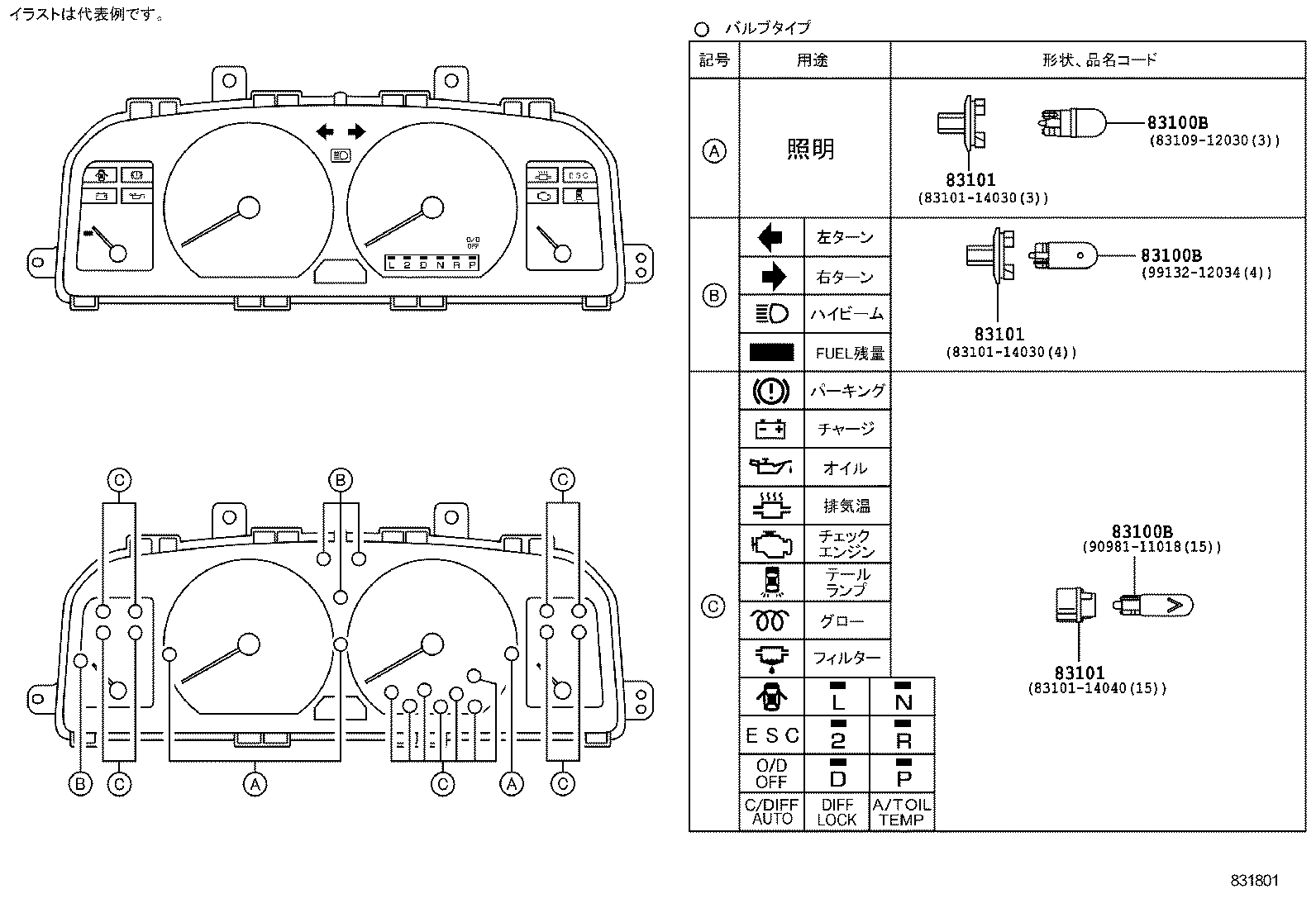 83116-20030 BRACKET, SPEEDOMETER product image