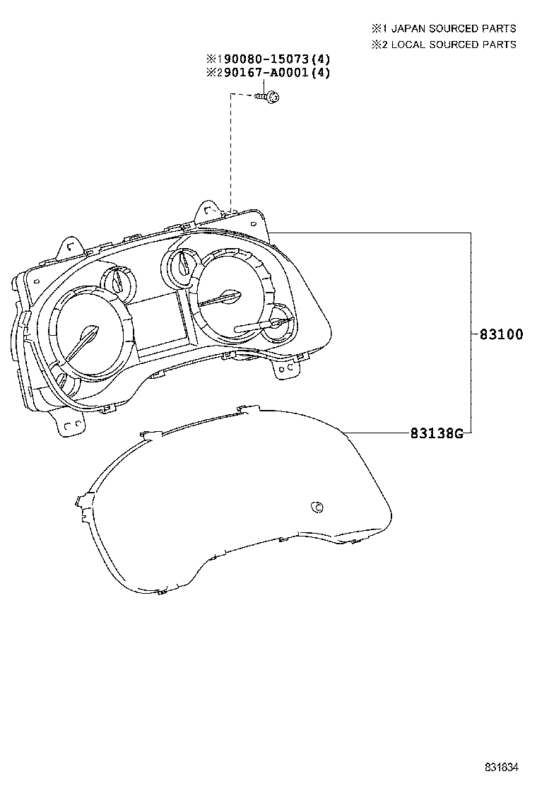 83290-0C030 METER ASSY, ACCESSORY product image