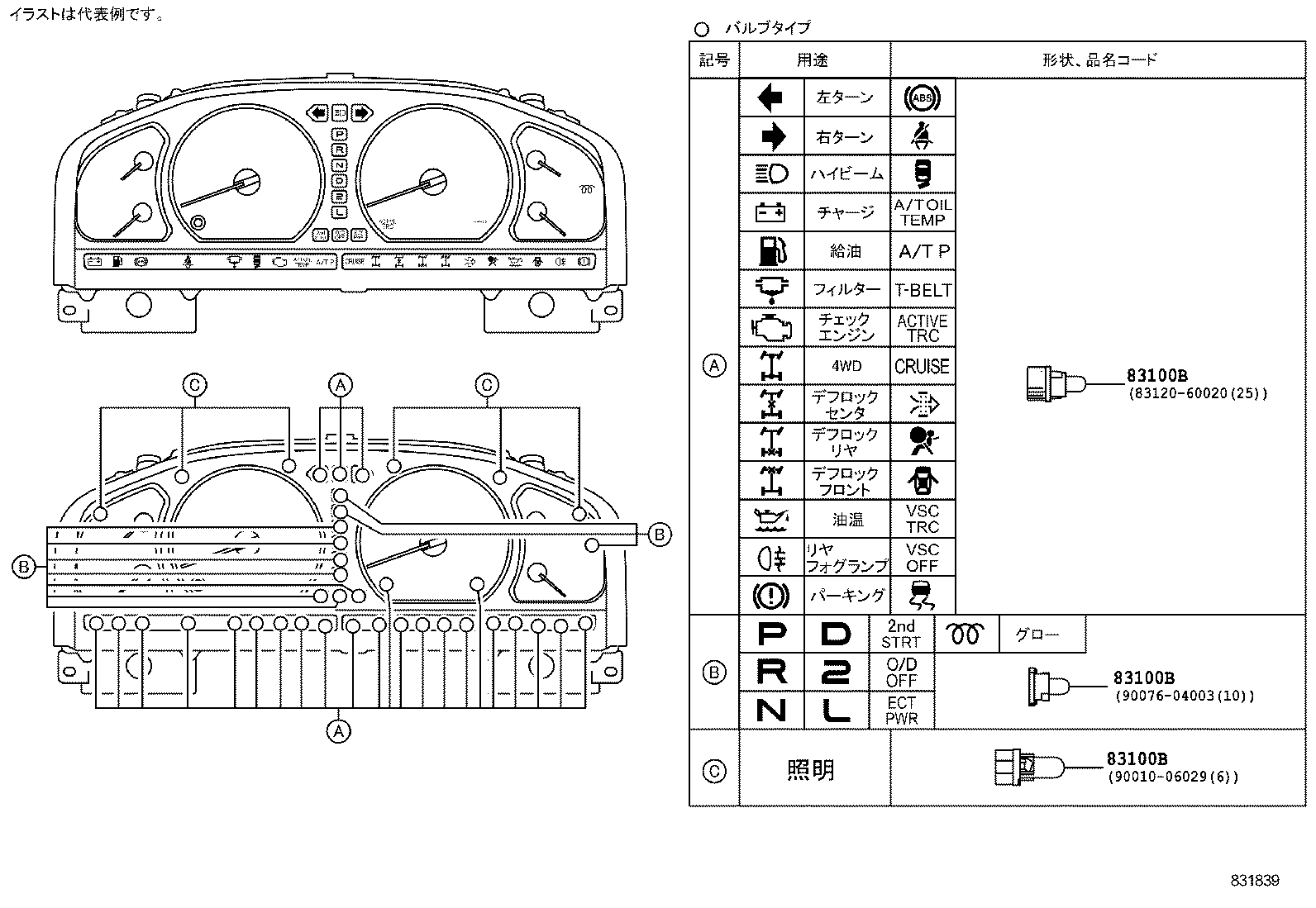83220-60580 SPEEDOMETER ASSY product image