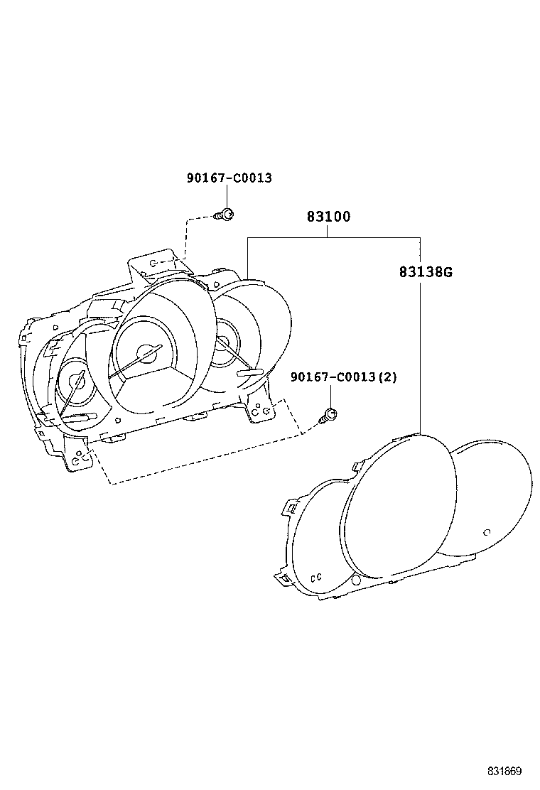 83800-0UG30 METER ASSY, COMBINATION product image