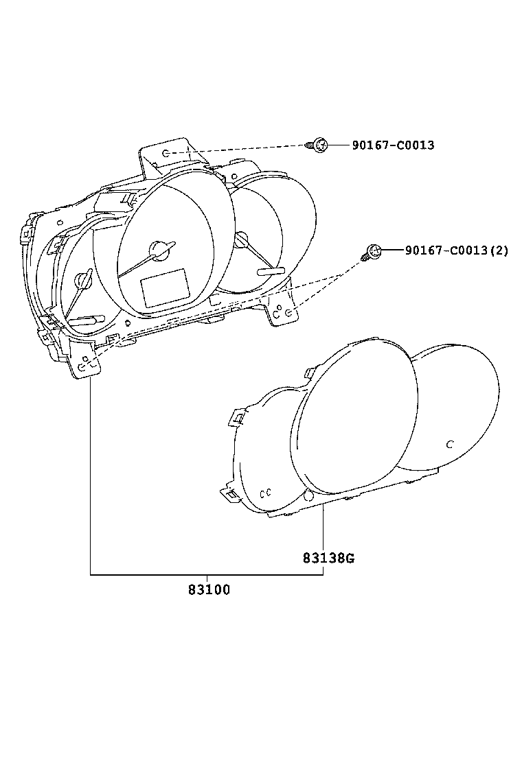 83800-0DX40 METER ASSY, COMBINATION product image