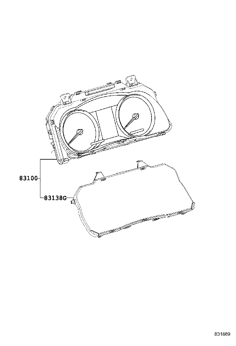 83910-0E080 CLOCK ASSY product image
