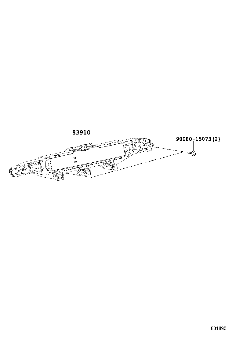 83910-0E080 CLOCK ASSY product image