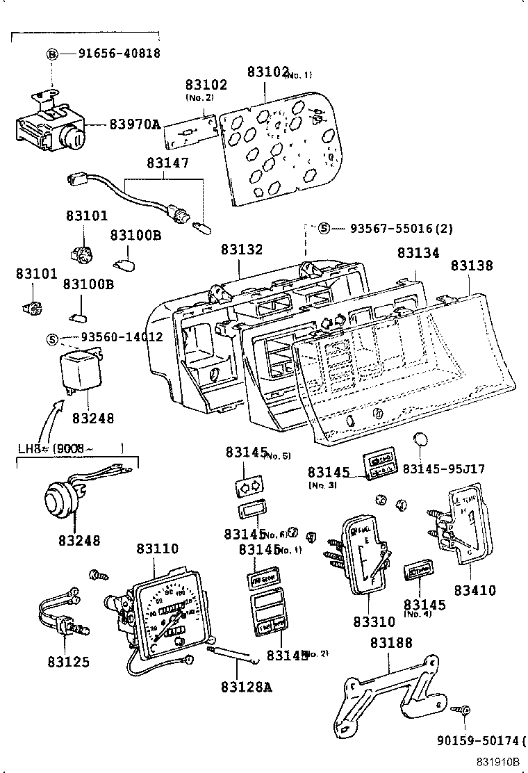 83116-26040 BRACKET, SPEEDOMETER product image