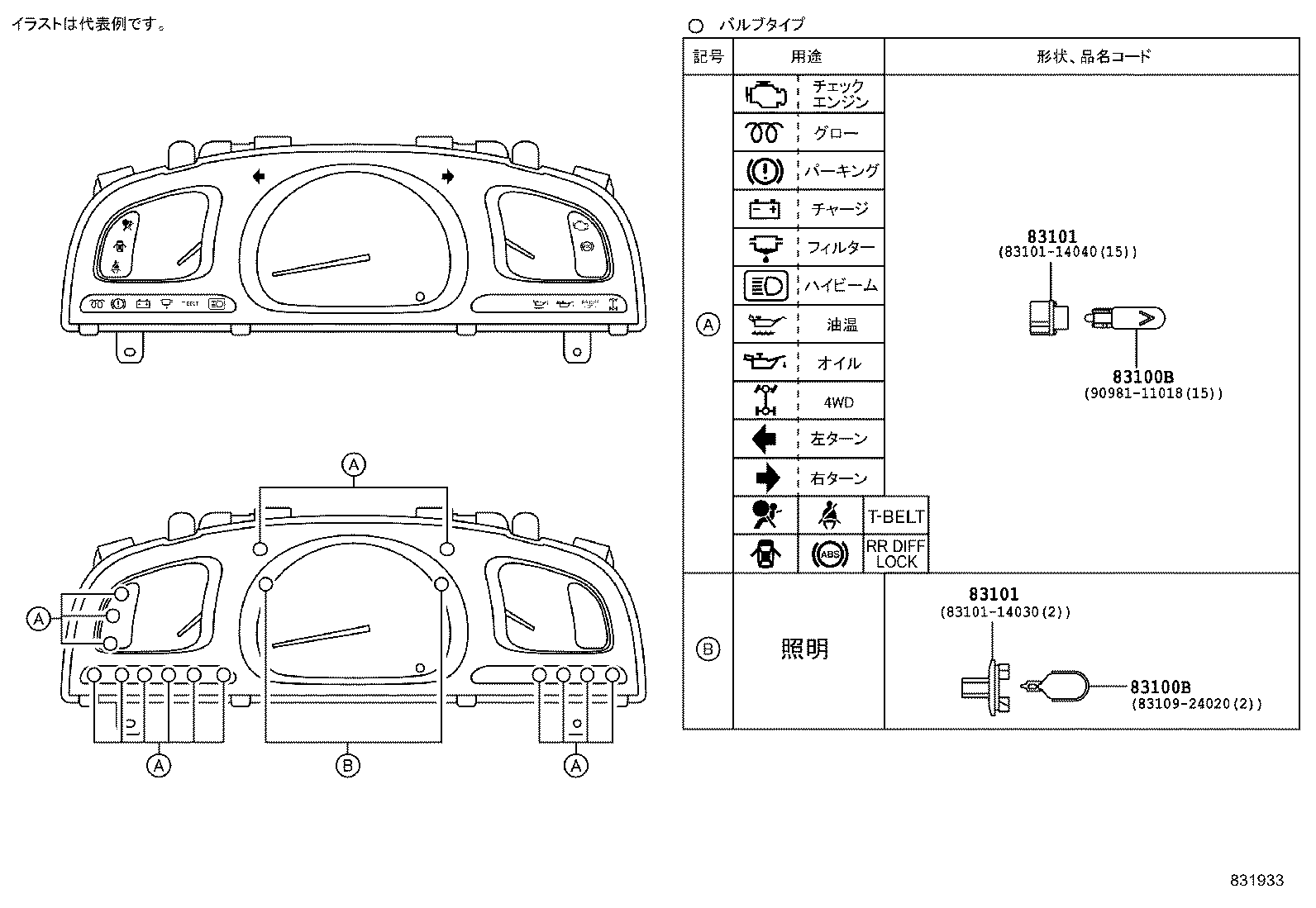 83220-35490 SPEEDOMETER ASSY product image
