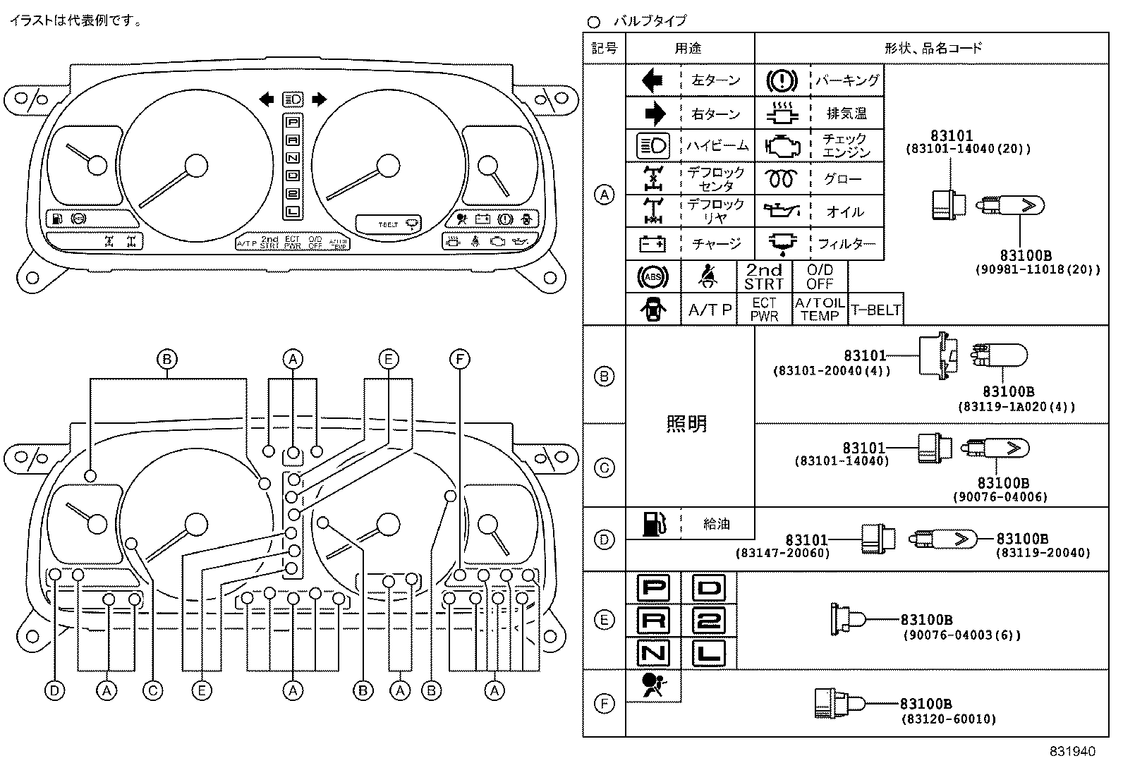 83220-60741 SPEEDOMETER ASSY product image