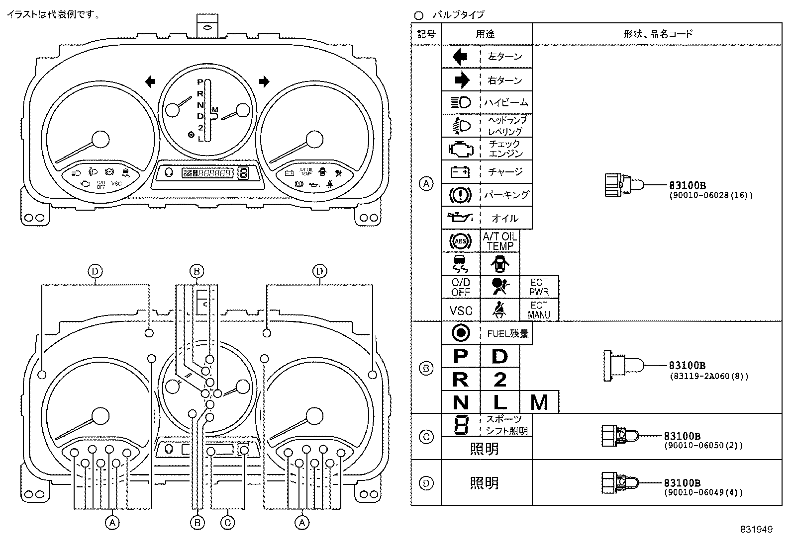 83841-21150 CASE, COMBINATION METER product image
