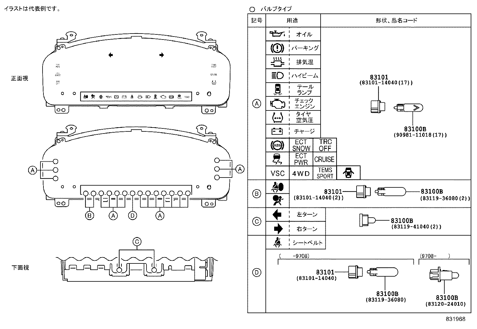 83841-22140 CASE, COMBINATION METER product image