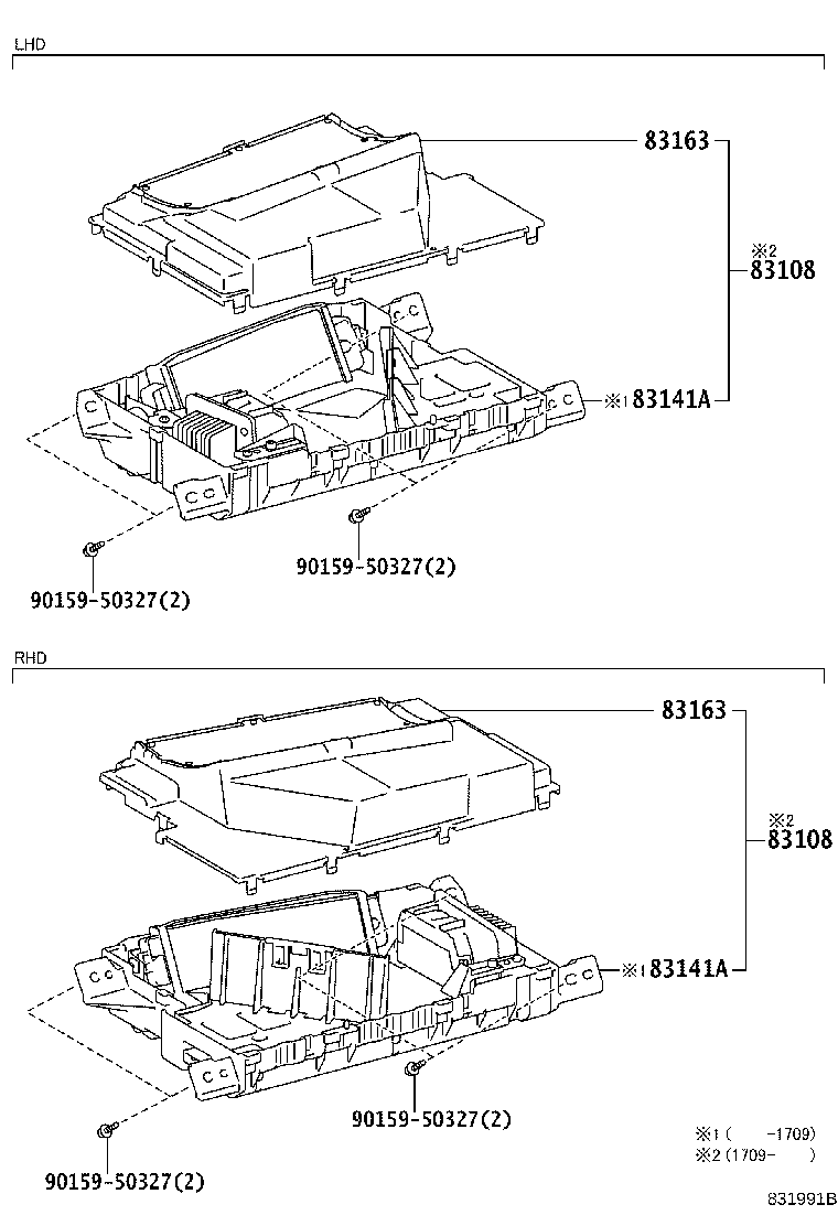 83108-78110 MIRROR SUB-ASSY, METER product image