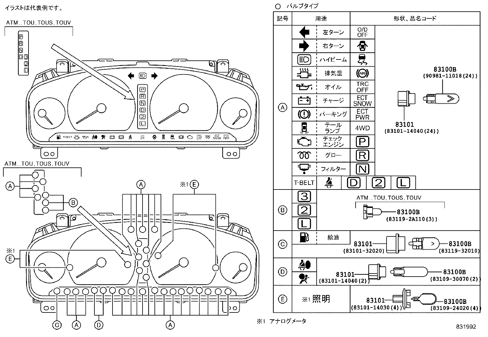 83841-22140 CASE, COMBINATION METER product image