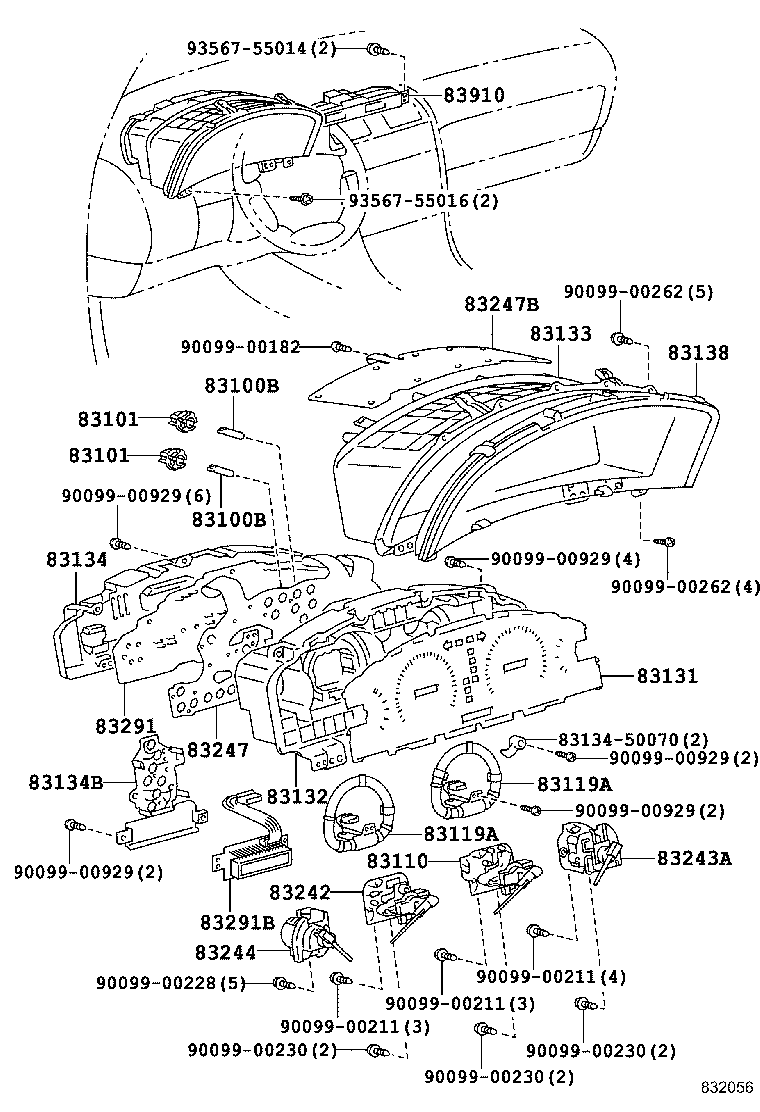 83131-5A271 DIAL, METER, NO.1 product image
