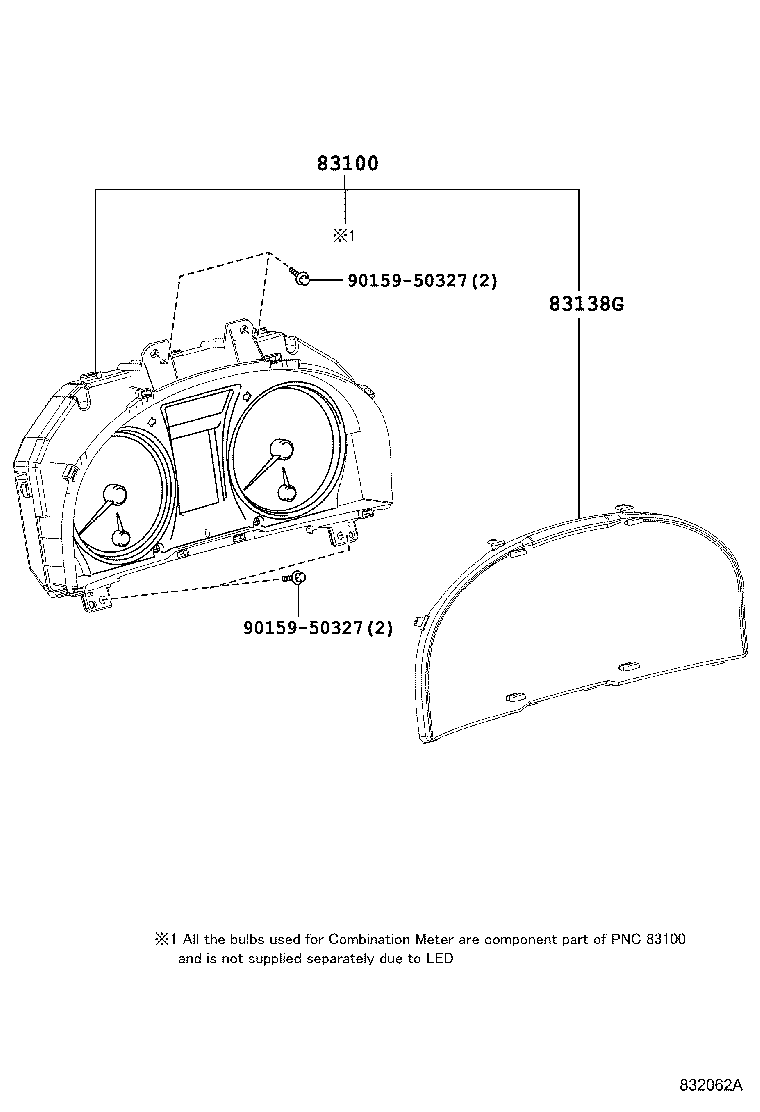 83800-0N181 METER ASSY, COMBINATION product image