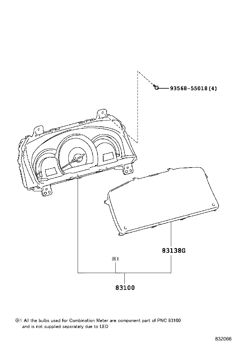 83800-0XM10 METER ASSY, COMBINATION product image