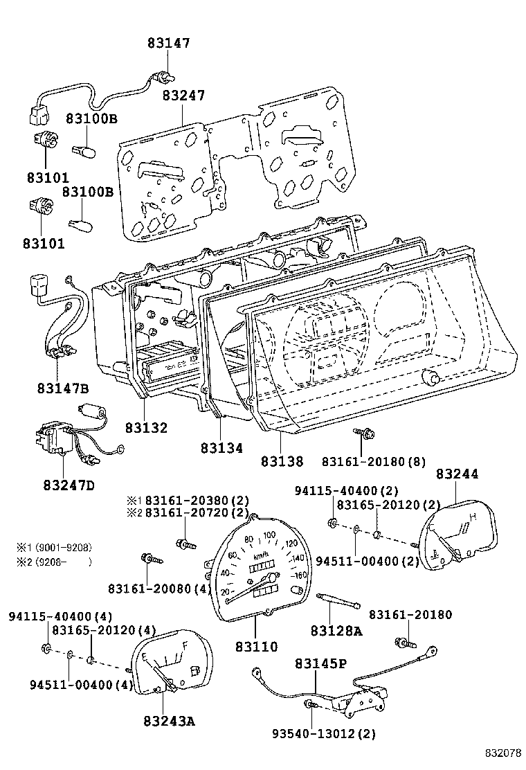 83220-60331 SPEEDOMETER ASSY product image