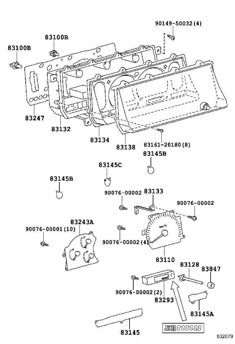 83220-60331 SPEEDOMETER ASSY product image