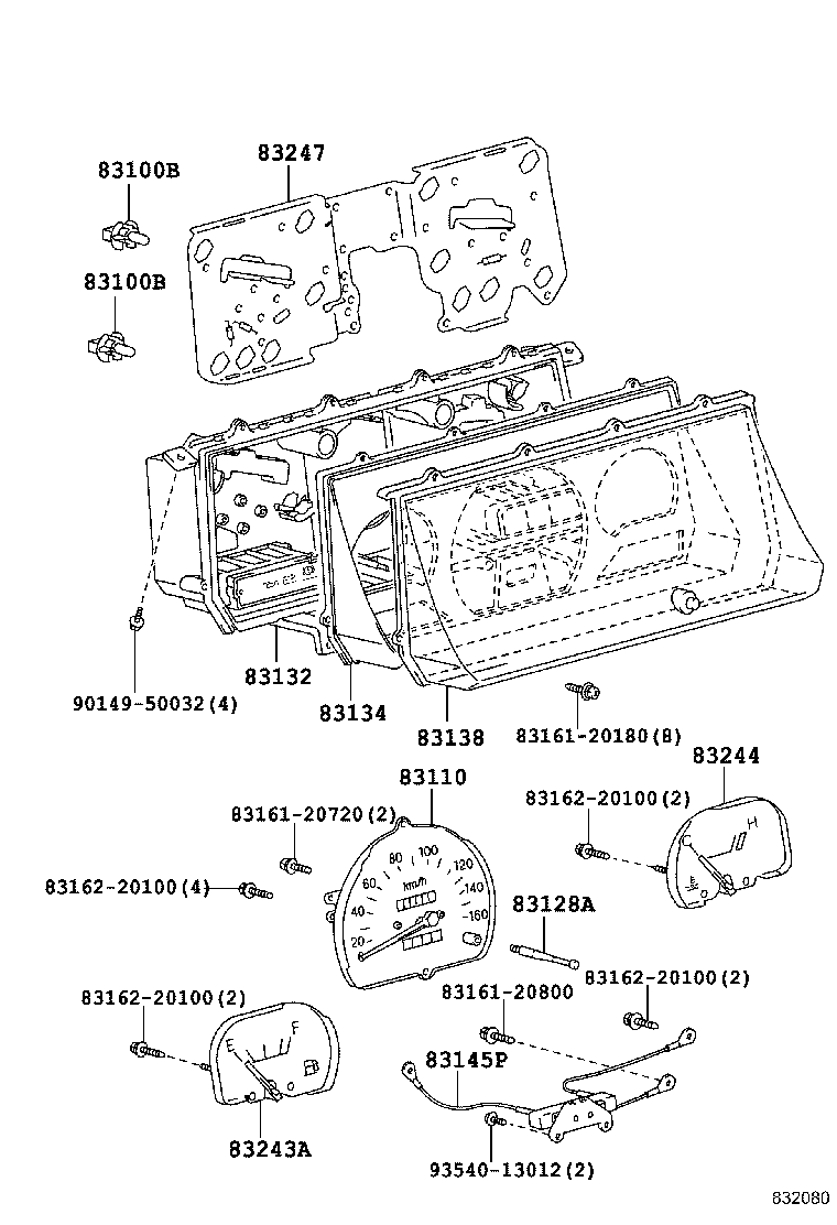 83220-60331 SPEEDOMETER ASSY product image