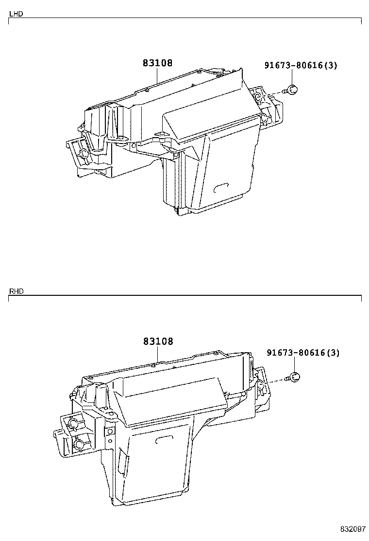 83108-60020 MIRROR SUB-ASSY, METER product image