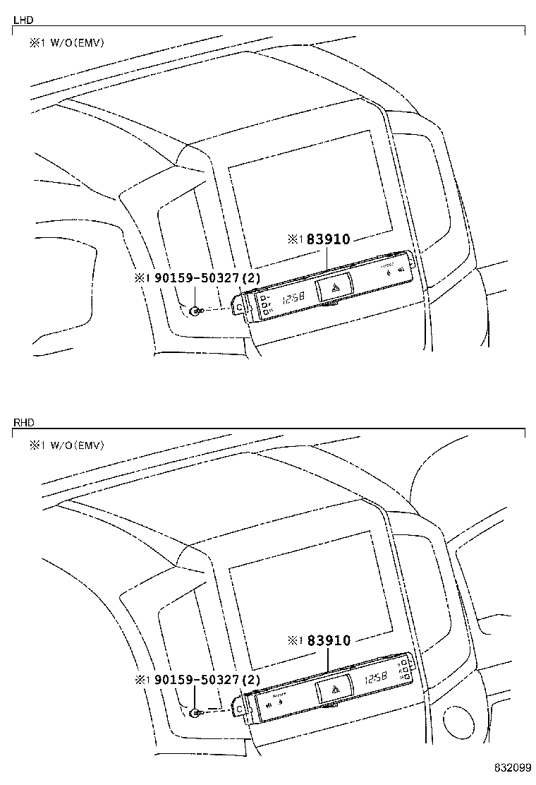 83910-60331 CLOCK ASSY product image