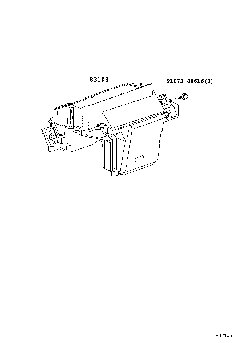 83855-60F70 BRACKET, COMBINATION METER, NO.1 product image