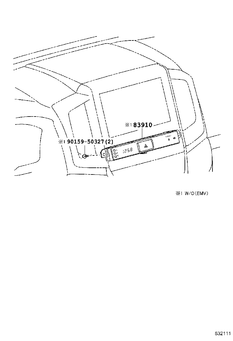 83910-60190 CLOCK ASSY product image