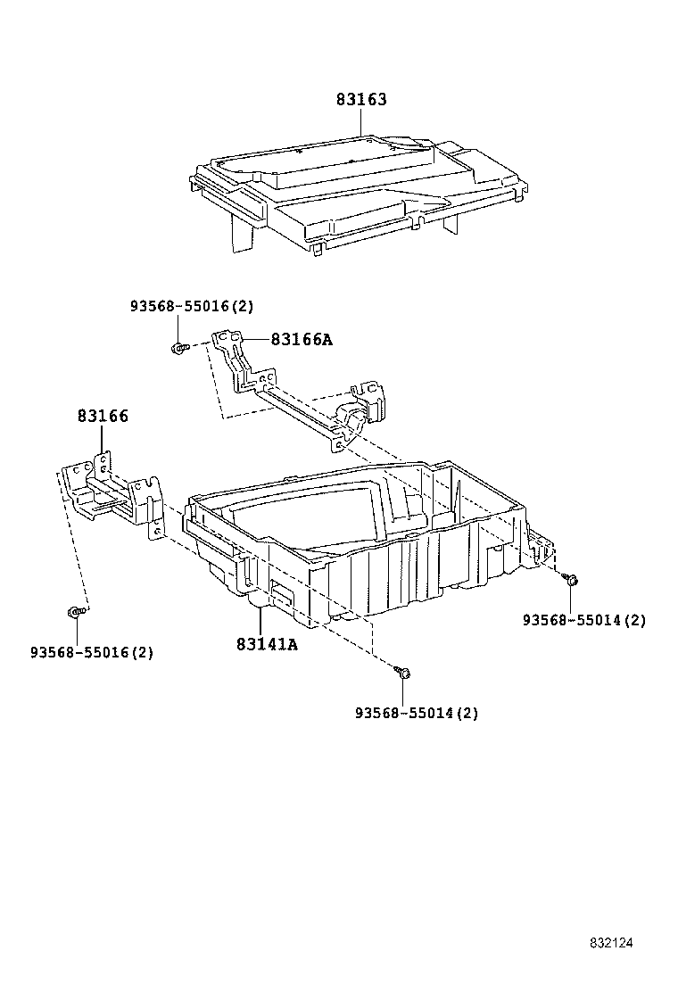 83141-30290 COMPUTER, COMBINATION METER MIRROR product image