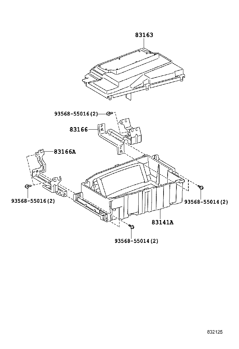 83141-30290 COMPUTER, COMBINATION METER MIRROR product image