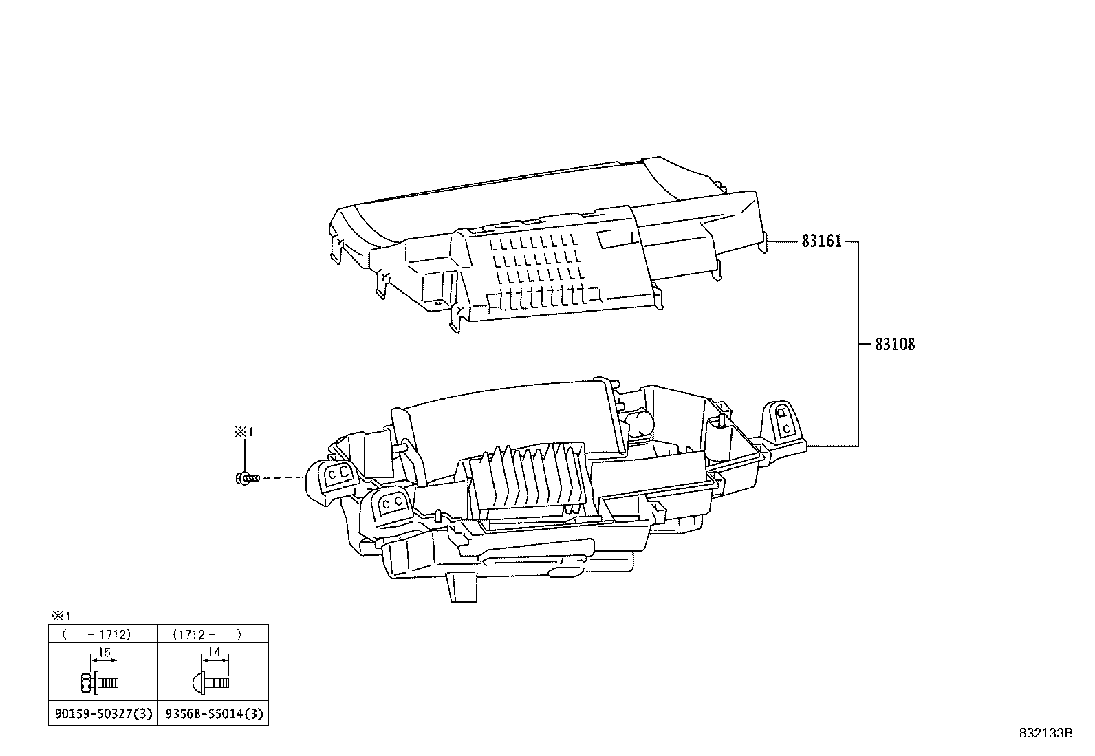83108-48100 MIRROR SUB-ASSY, METER product image