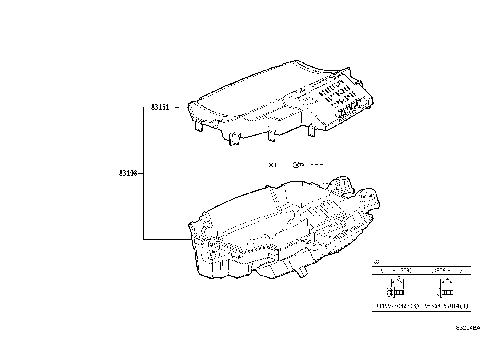 Toyota 83800-0EB40 METER ASSY, COMBINATION