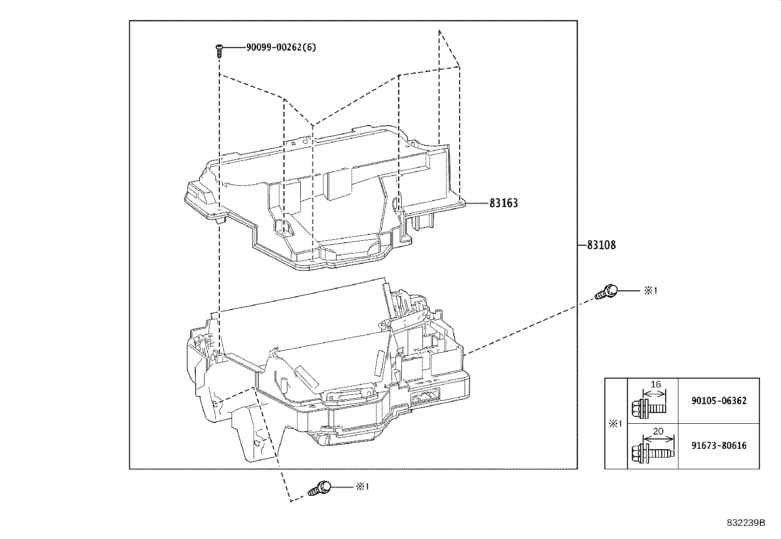83108-1E260 MIRROR SUB-ASSY, METER product image