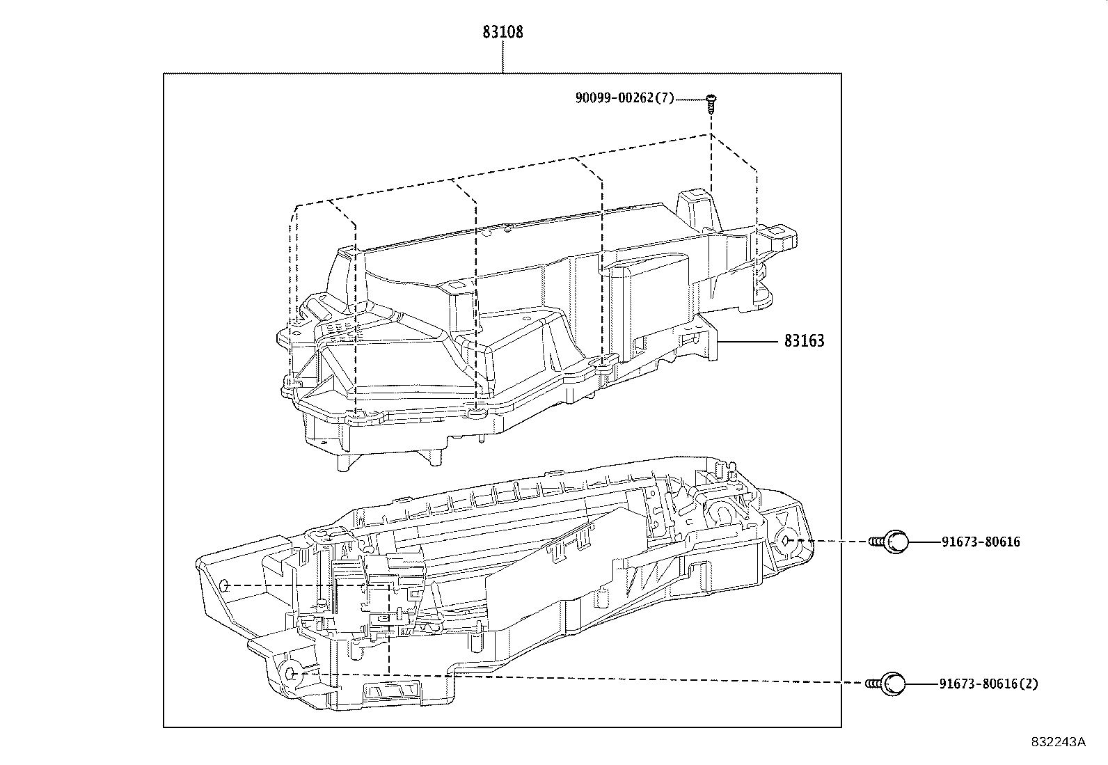 83108-30300 MIRROR SUB-ASSY, METER product image