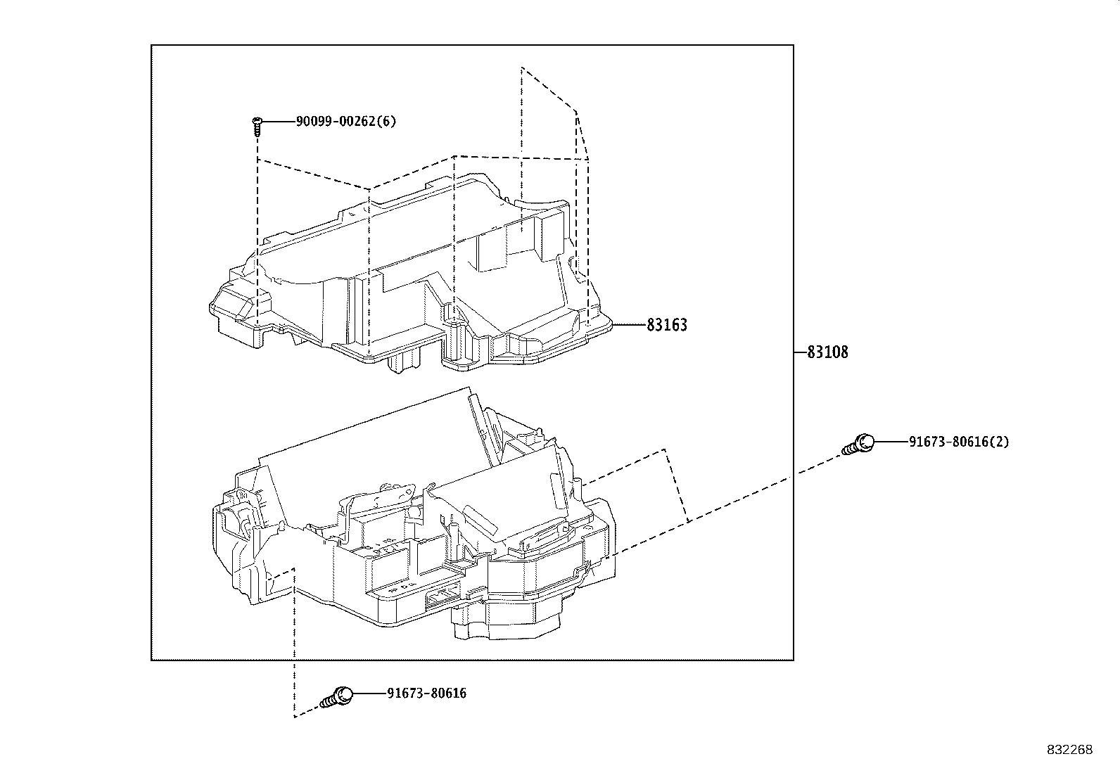 83108-02130 MIRROR SUB-ASSY, METER product image