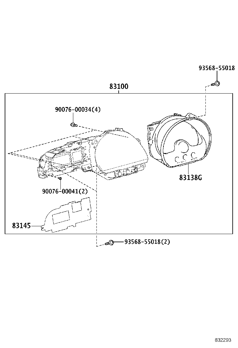 83831-5CS20 LENS, METER, NO.1 product image