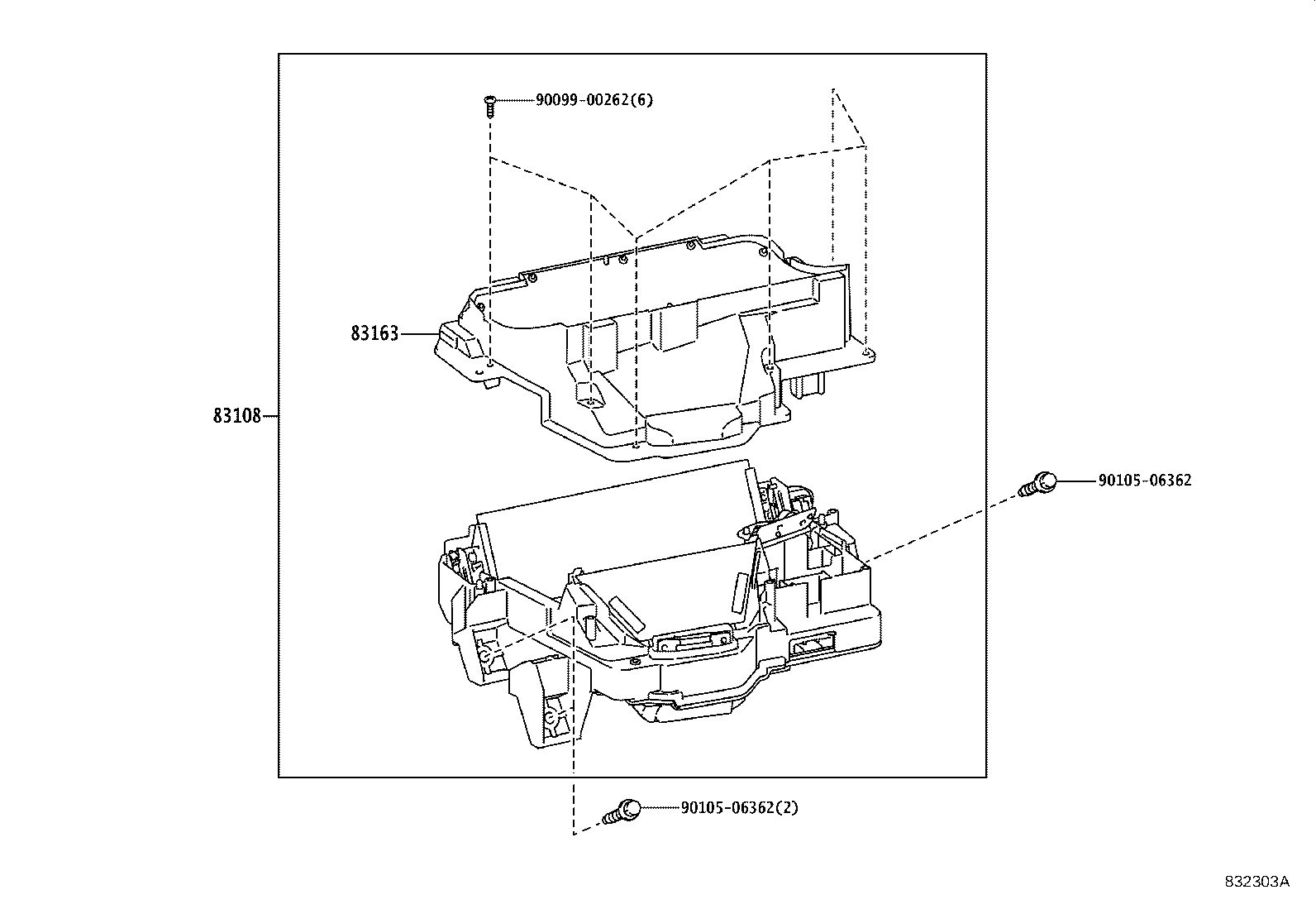 83108-1E100 MIRROR SUB-ASSY, METER product image