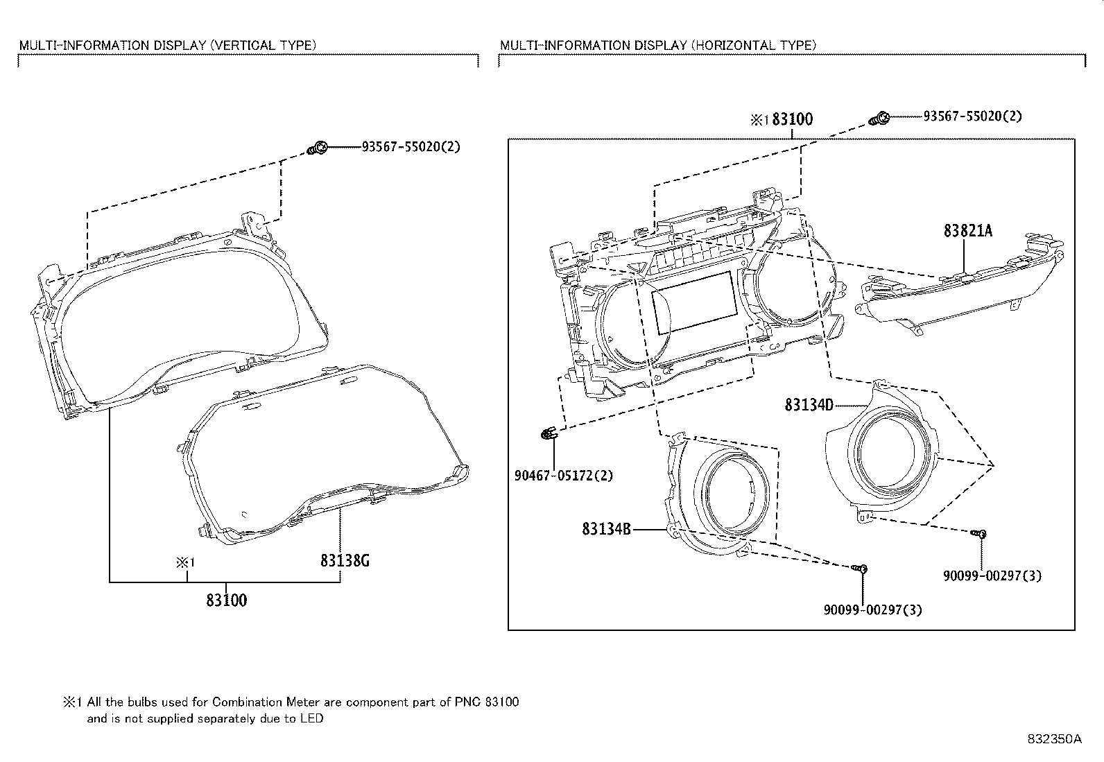 83108-0D040 MIRROR SUB-ASSY, METER product image