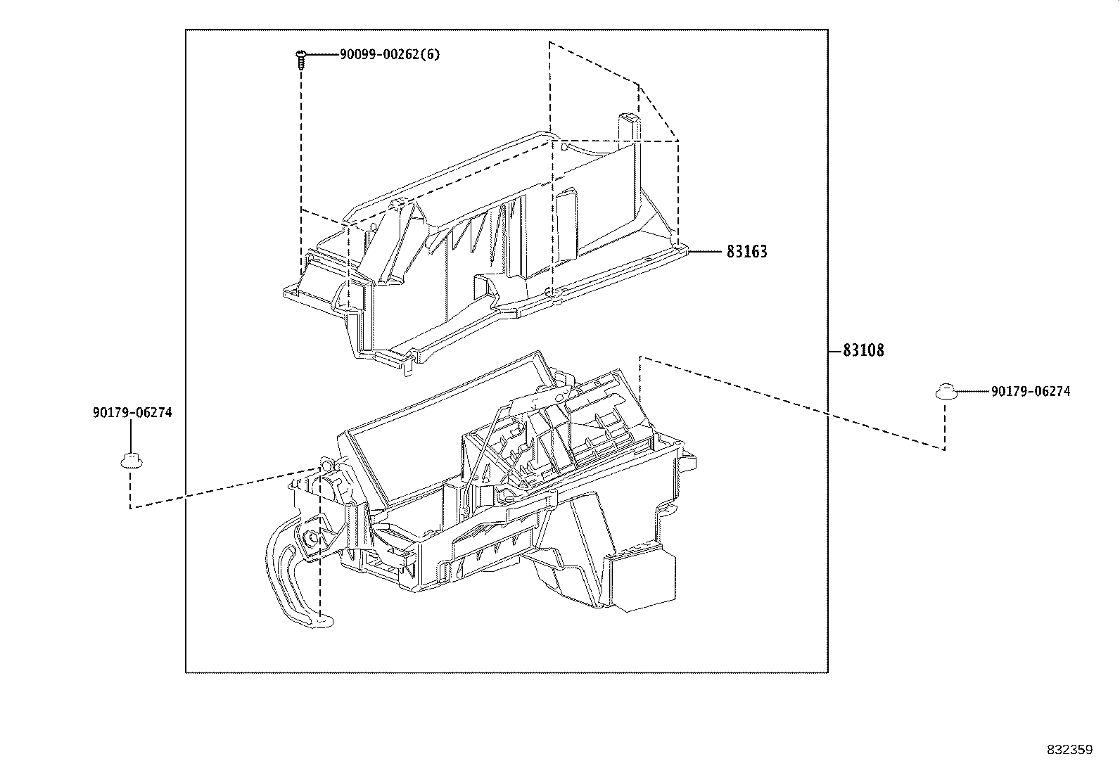 83108-48221 MIRROR SUB-ASSY, METER product image