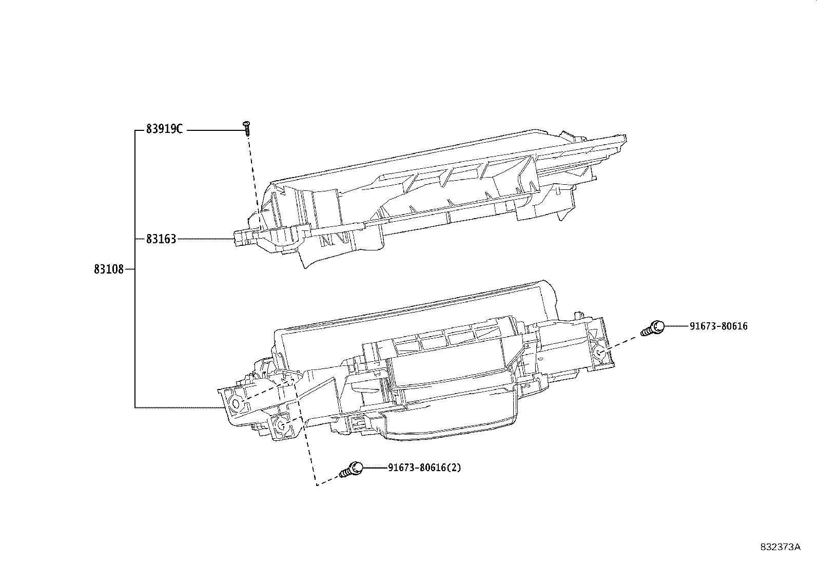 83108-62030 MIRROR SUB-ASSY, METER product image