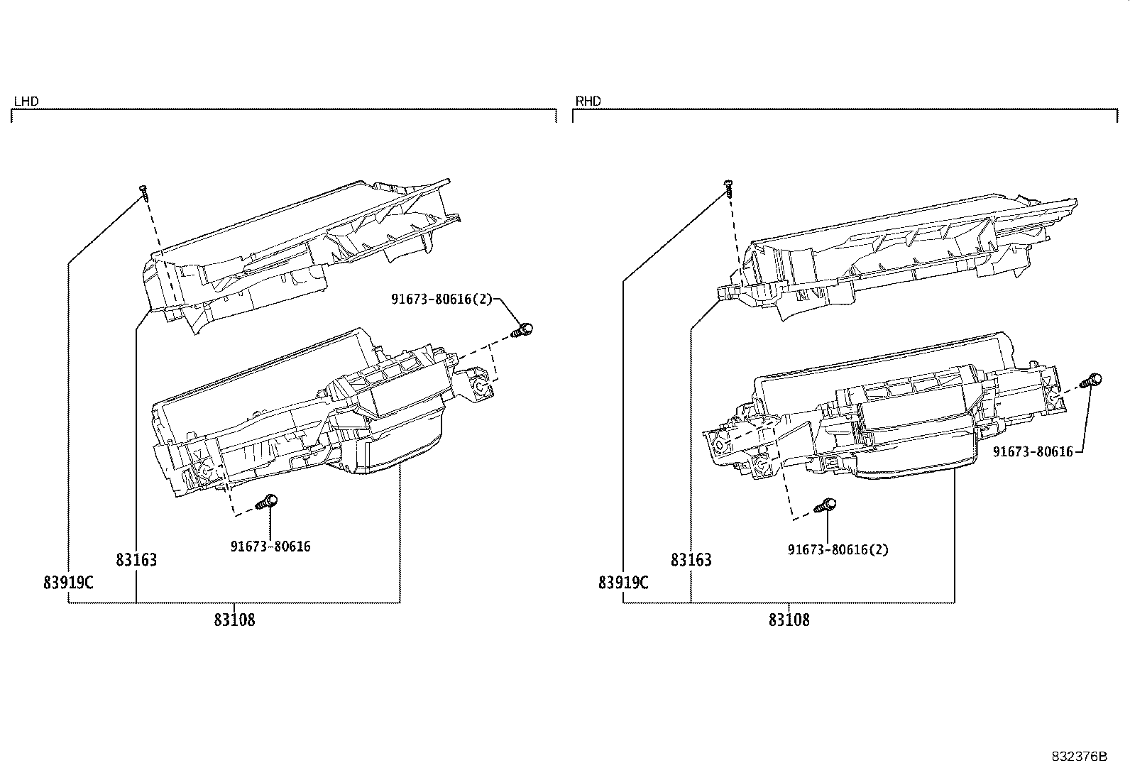 83108-62070 MIRROR SUB-ASSY, METER product image