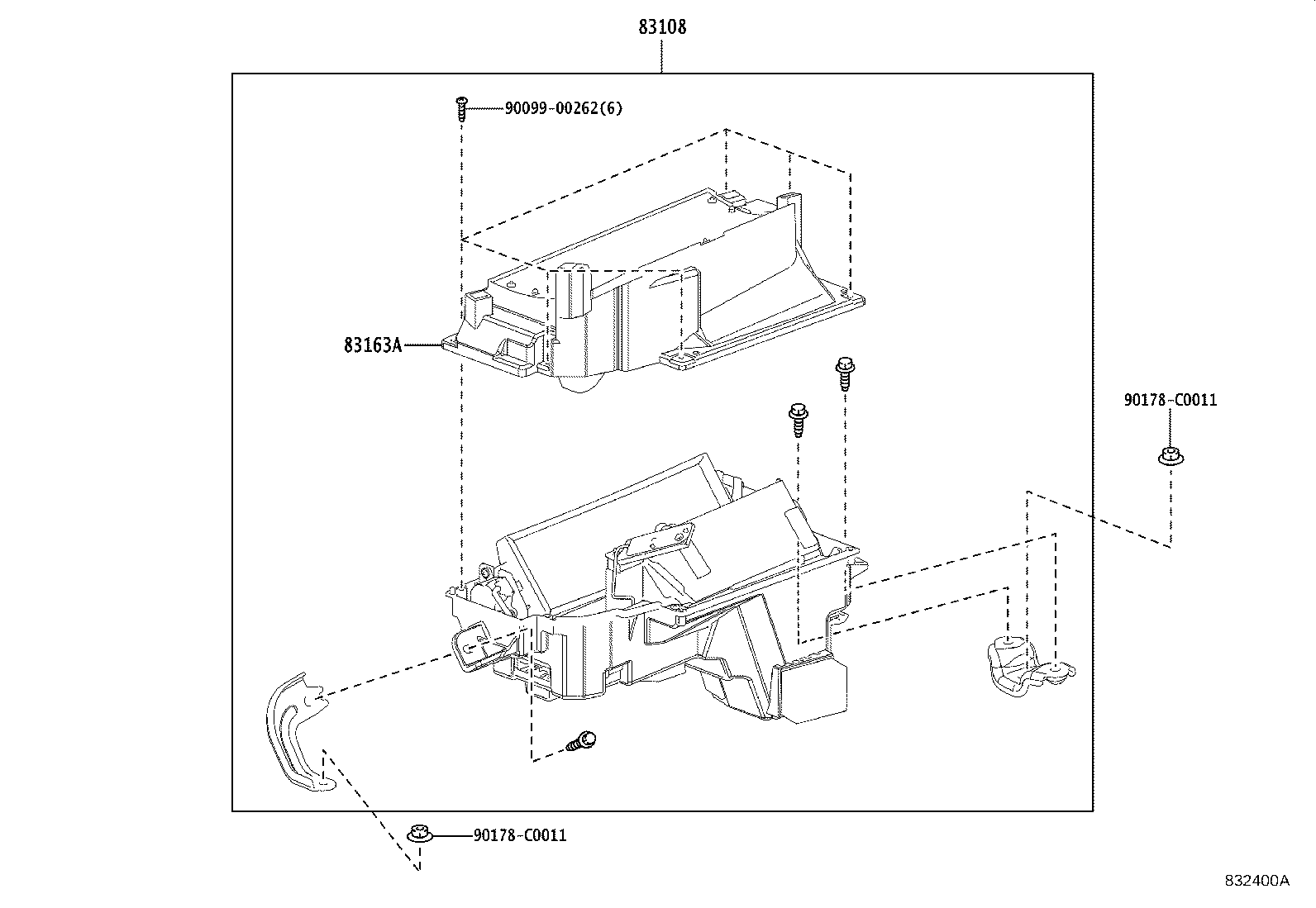 83108-0R110 MIRROR SUB-ASSY, METER product image