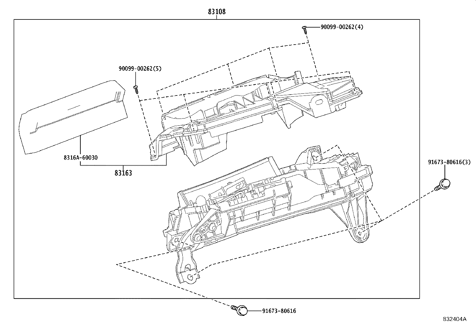 83108-60041 MIRROR SUB-ASSY, METER product image