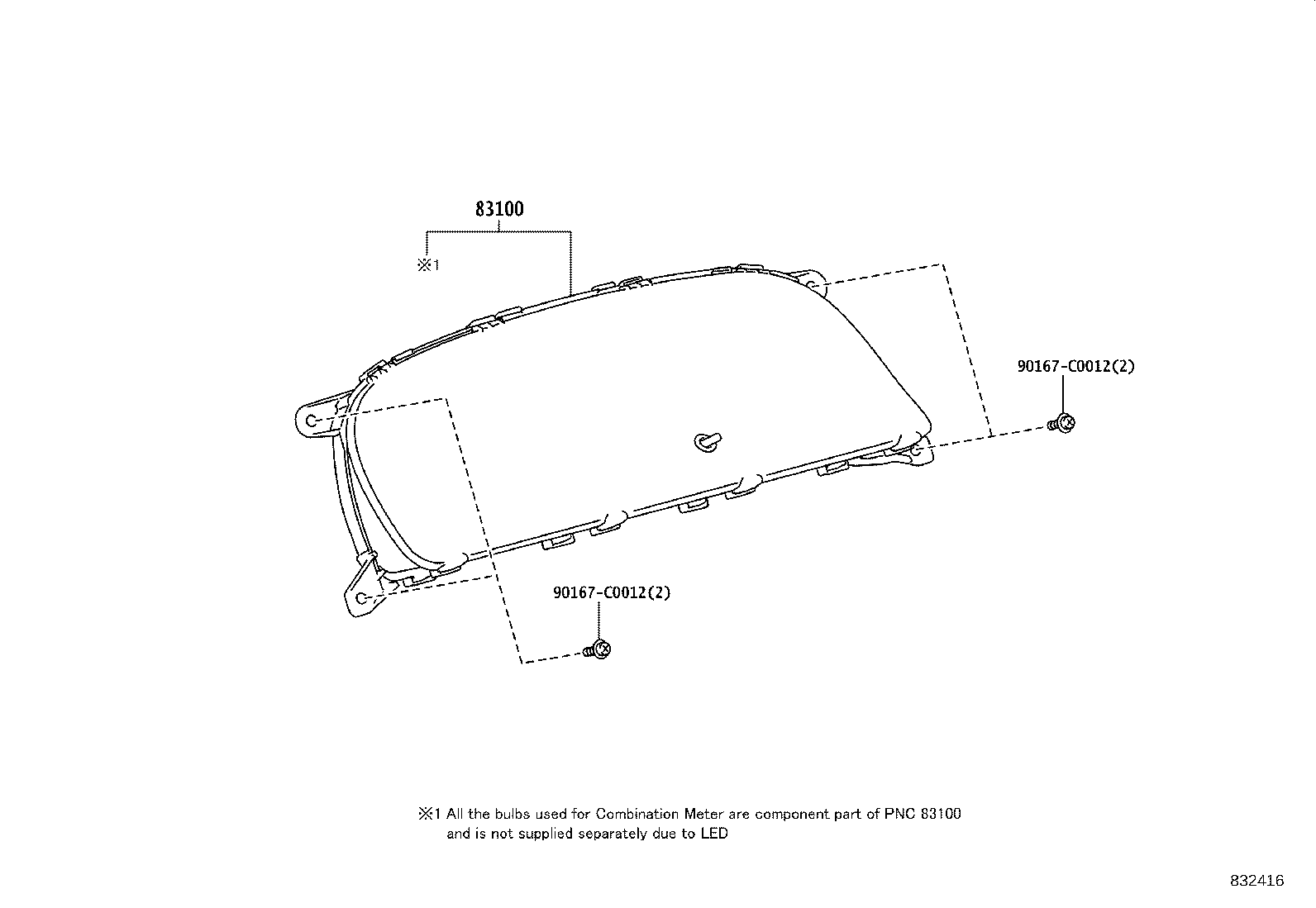 83210-0S020 TACHOGRAPH ASSY product image
