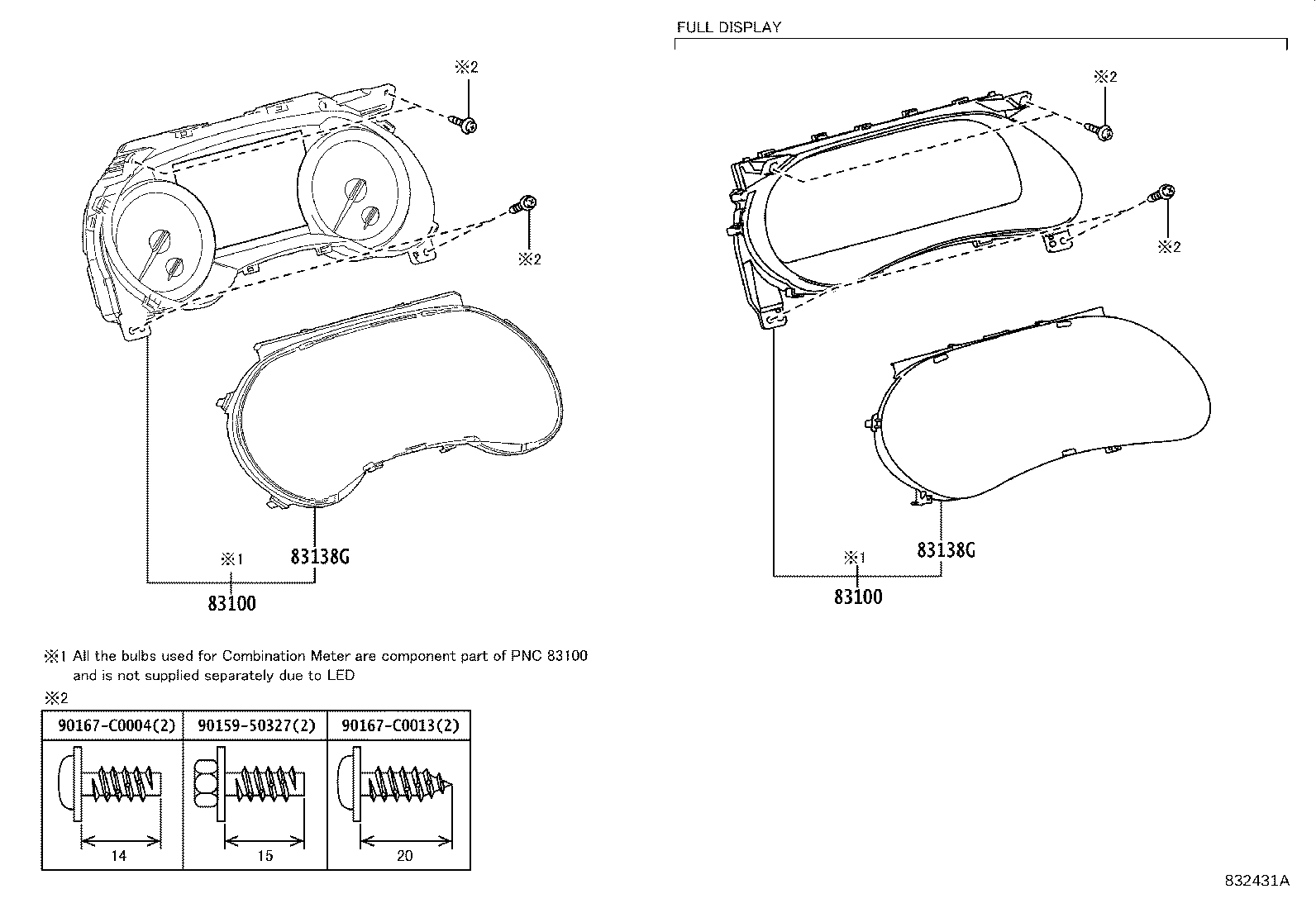 83108-0E092 MIRROR SUB-ASSY, METER product image