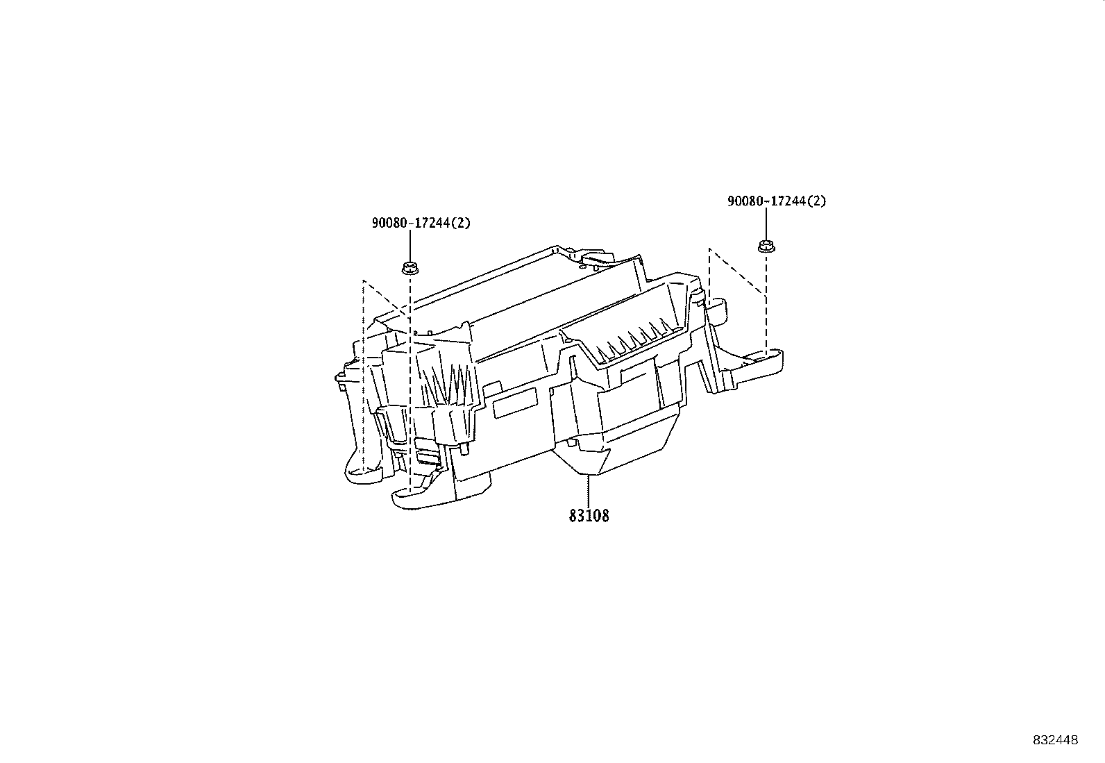 83108-0C010 MIRROR SUB-ASSY, METER product image
