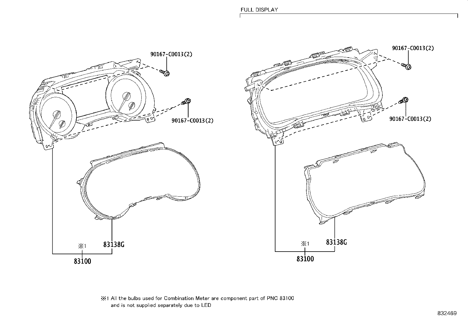 83108-0E191 MIRROR SUB-ASSY, METER product image