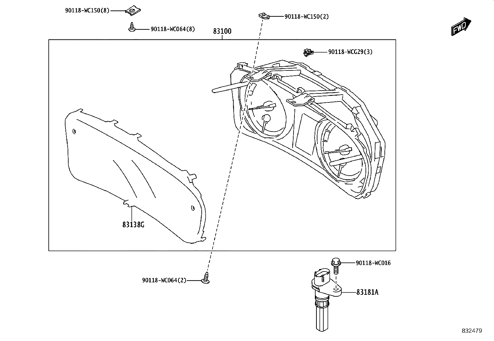 83181-WC001 SENSOR, SPEEDOMETER product image