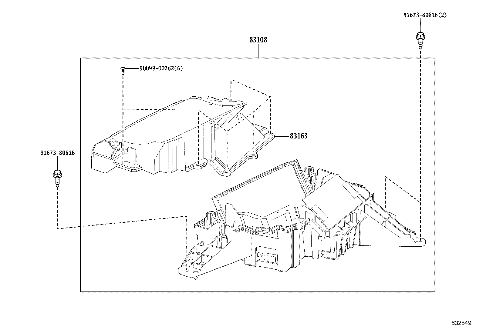 83108-48161 MIRROR SUB-ASSY, METER product image