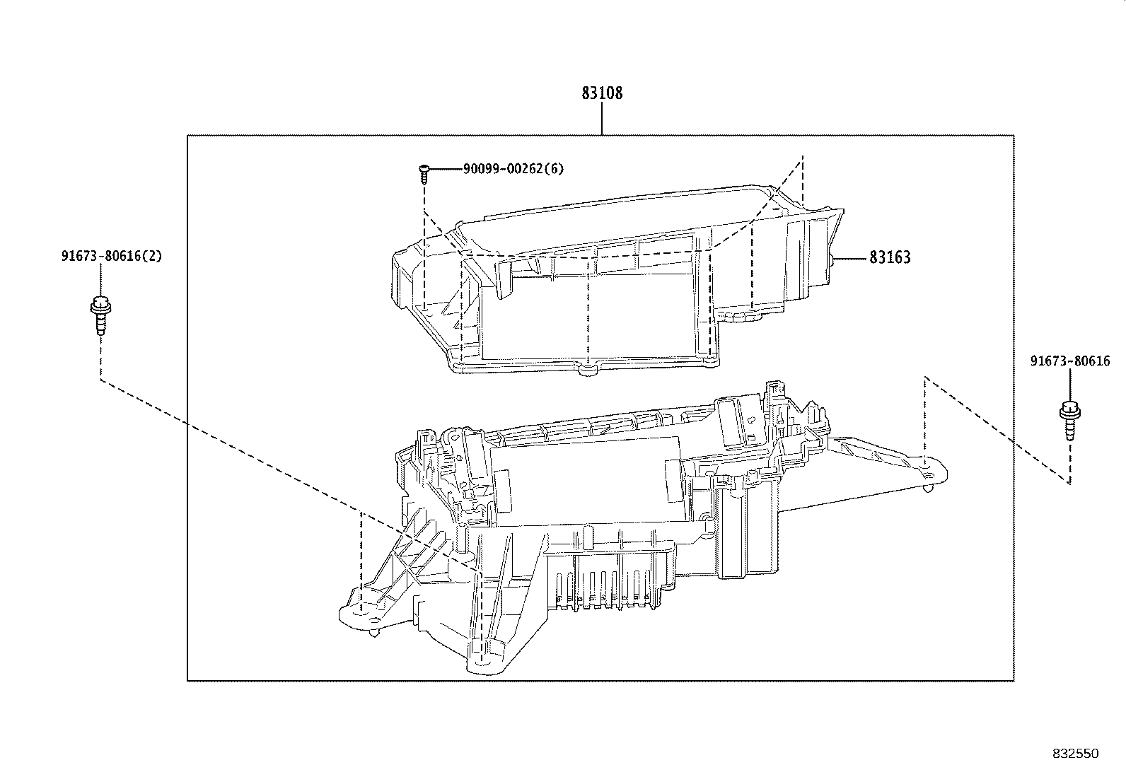 83108-48161 MIRROR SUB-ASSY, METER product image