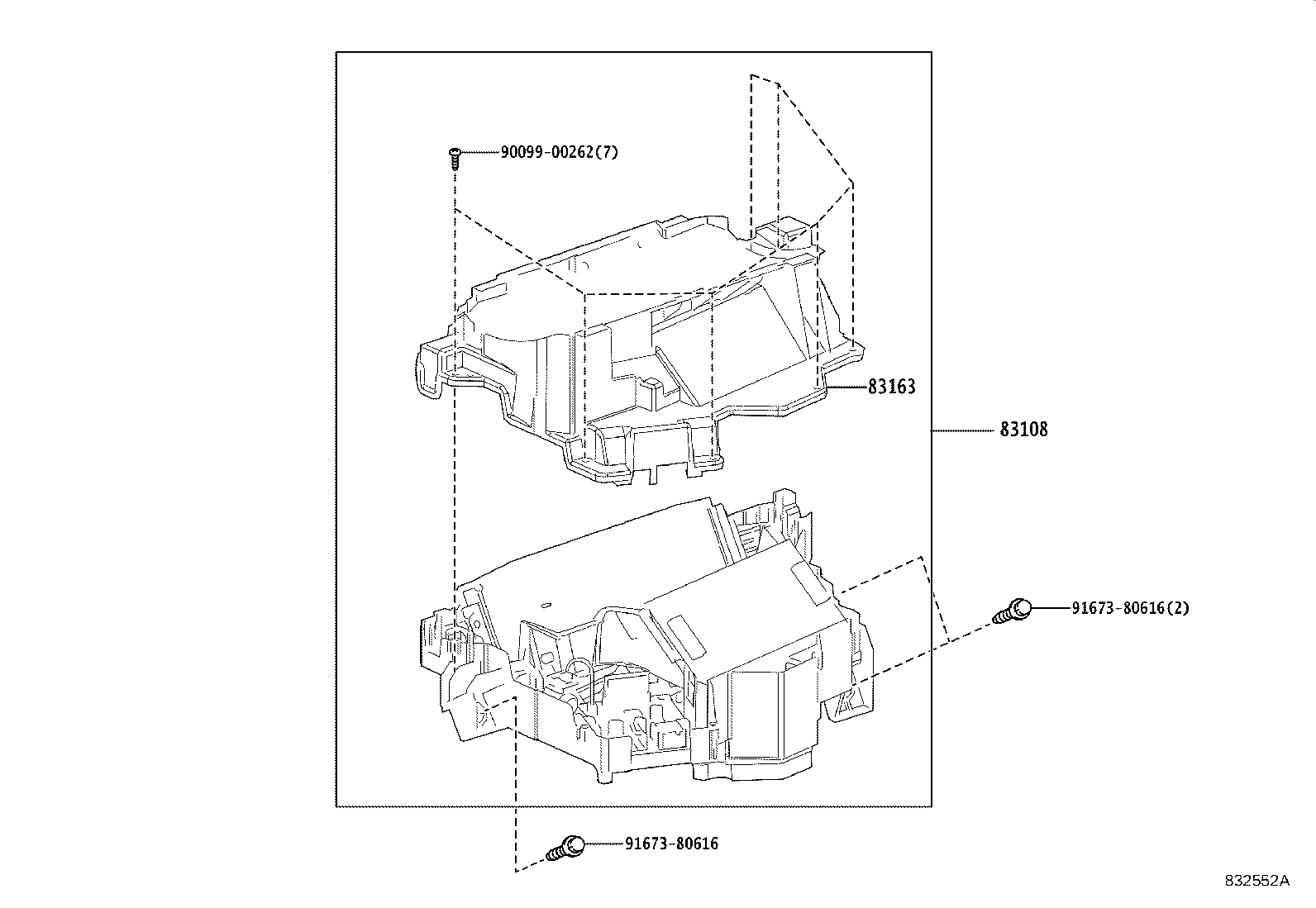 83108-02130 MIRROR SUB-ASSY, METER product image
