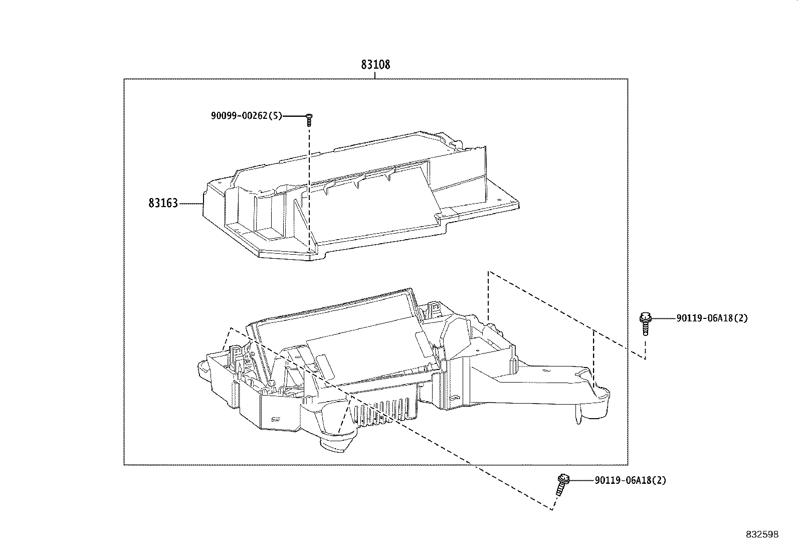 83108-V2012 MIRROR SUB-ASSY, METER product image